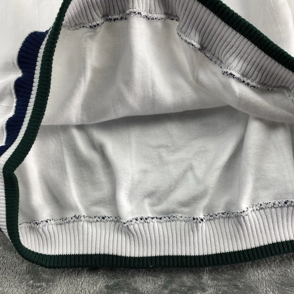 Vintage Eastern Michigan Sweatshirt Mens XL White Varsity V Neck Gear for Sports